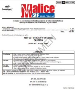 Malice 2F Pesticide Label